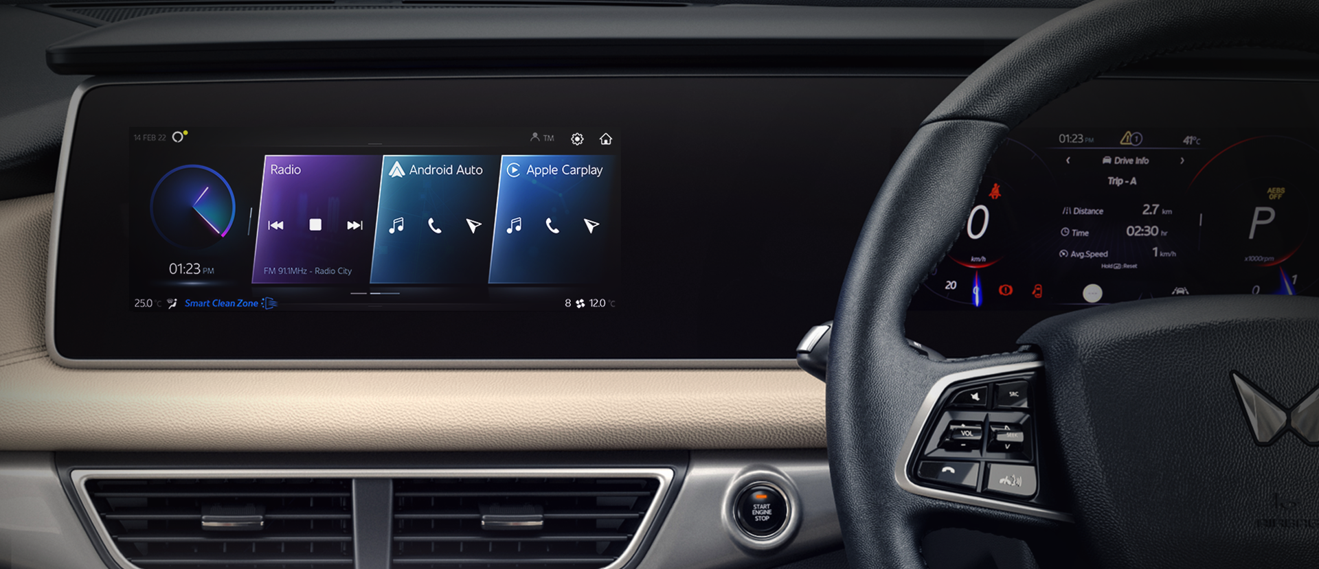 mahindra xuv 700 display andariod auto