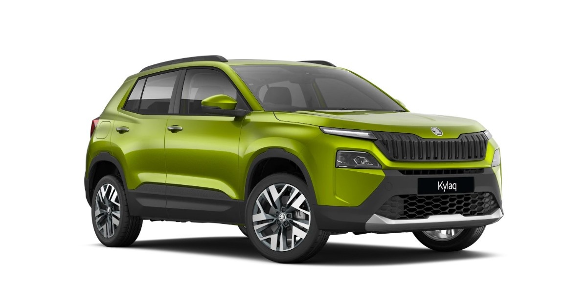 Skoda Kylaq Classic entry-level model spotted on Indian roads with camouflage"