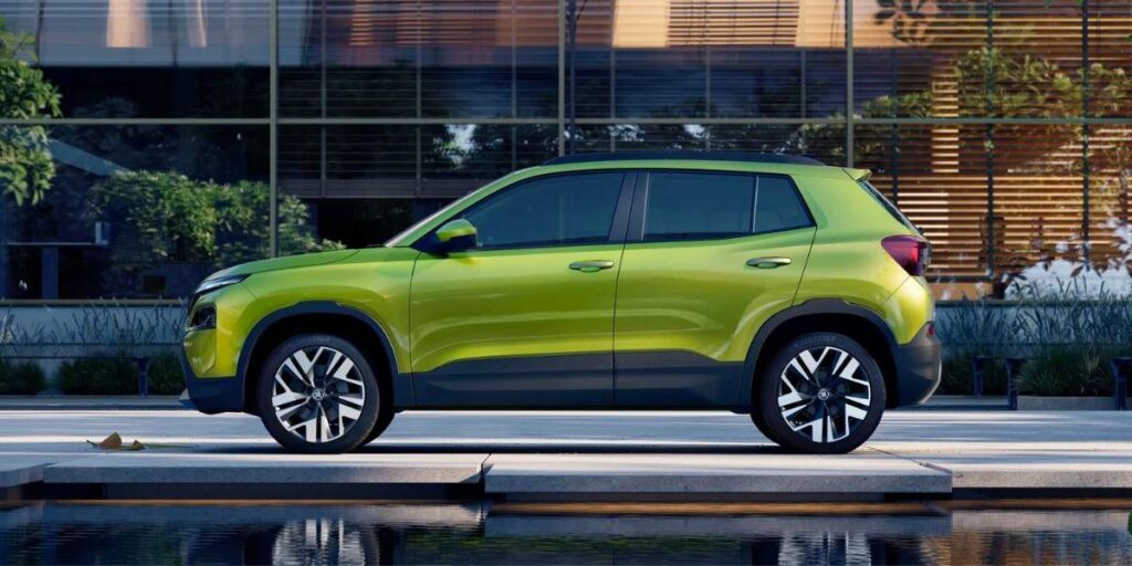 Skoda Kylaq Classic (Base) Spy Shots Reveal: Worth ₹2 Lakh Less Than Mid Variant?