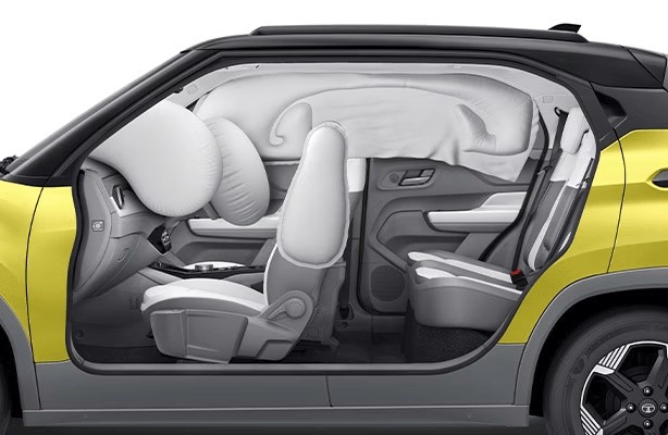 Tata Punch EV Facelift 6 airbags safety features list
