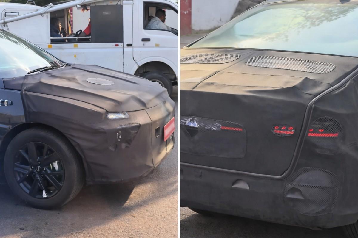 Hyundai Verna Turbo all black sporty interior with red accents on seats