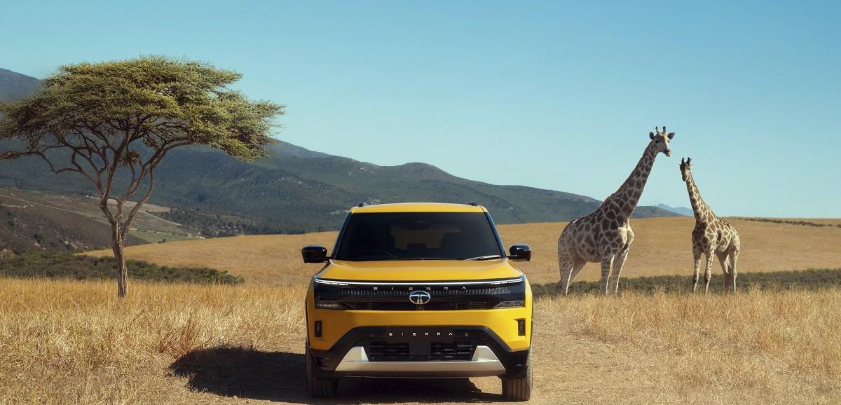 New Tata Sierra 2026 Pure variant exterior design with 17-inch steel wheels