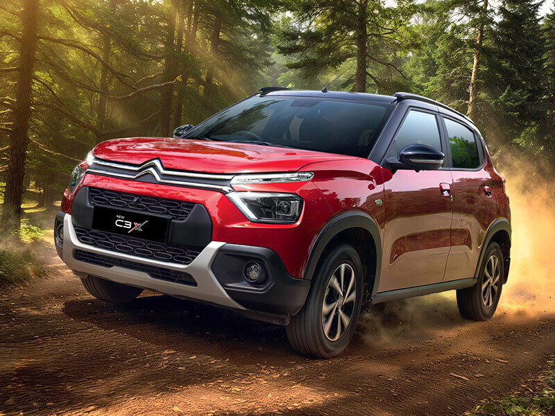 Citroën C3 all variants on-road price list Hyderabad 2026 — Live, Feel, Shine, Turbo AT