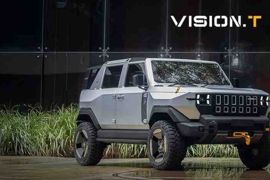 Mahindra Vision T—Mahindra's next-gen electric SUV with futuristic design and smart range